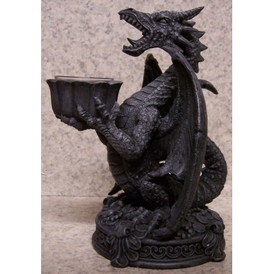 Candle Holder Screaming Dragon NEW for 1 1/2" diameter post candle 804112151021  401461513410
